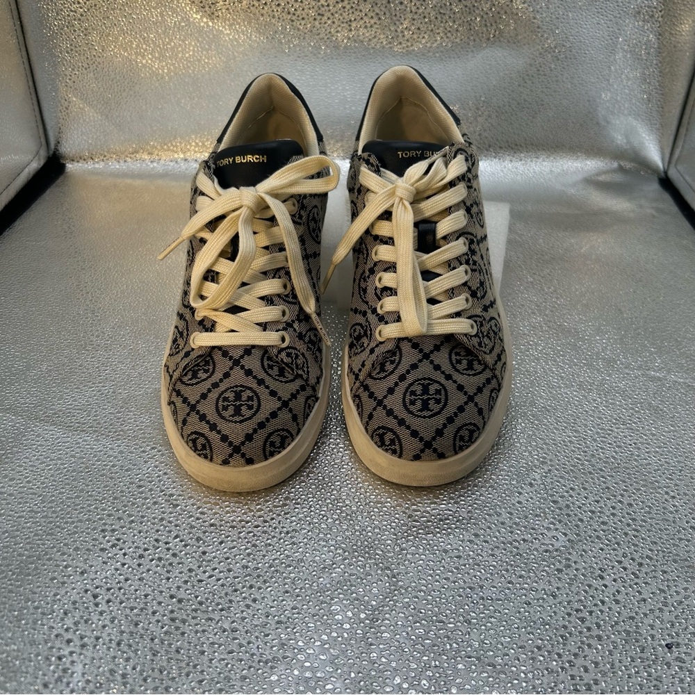 Tory Burch Howell T Monogram Jacquard Sneakers